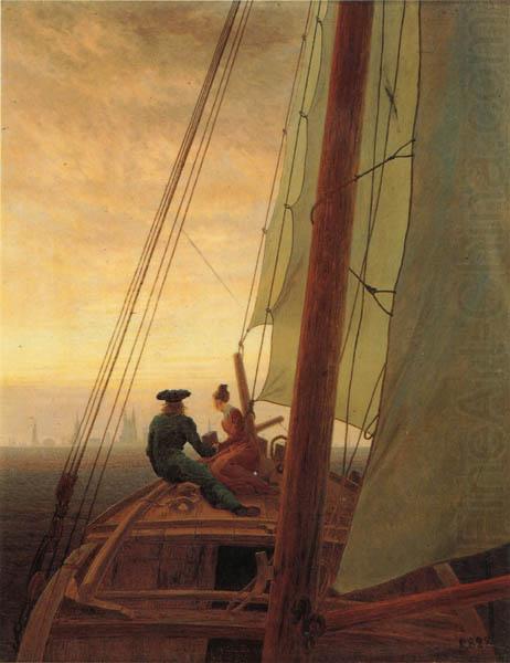 Caspar David Friedrich On a Sailing Ship china oil painting image